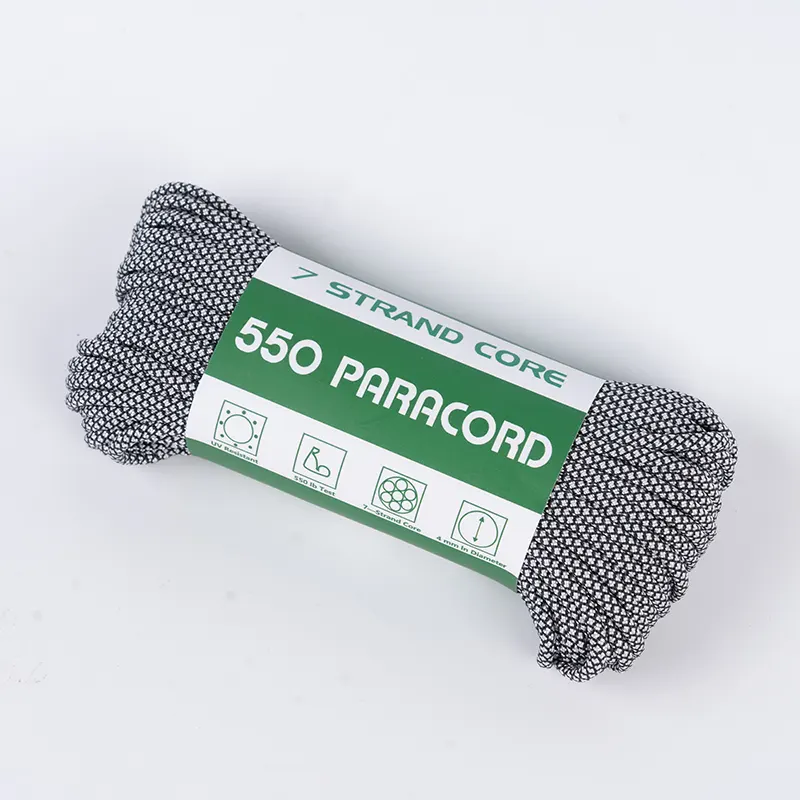 7 Strand Core 4mm White Diamond 550 Polyester Paracord